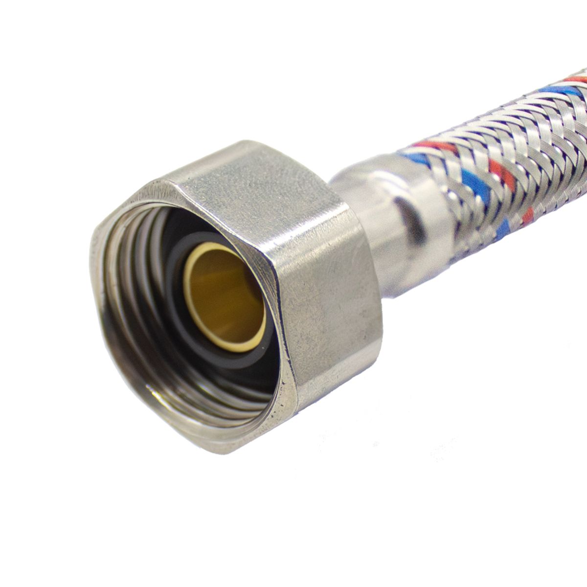 Flexible de Agua HI-HI 1/2" 35 cm Acero inox, marca DUSCHY - Foto 2
