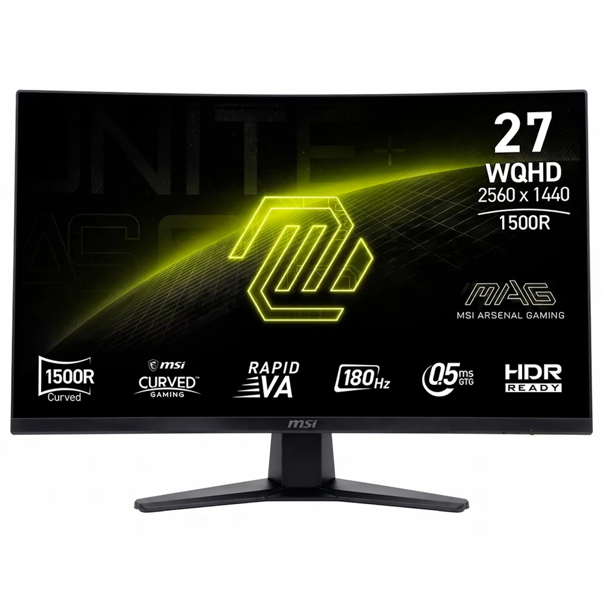 MSI - Monitor Gamer Curvo MSI 27” MAG 275CQF E18 180HZ 0.5MS