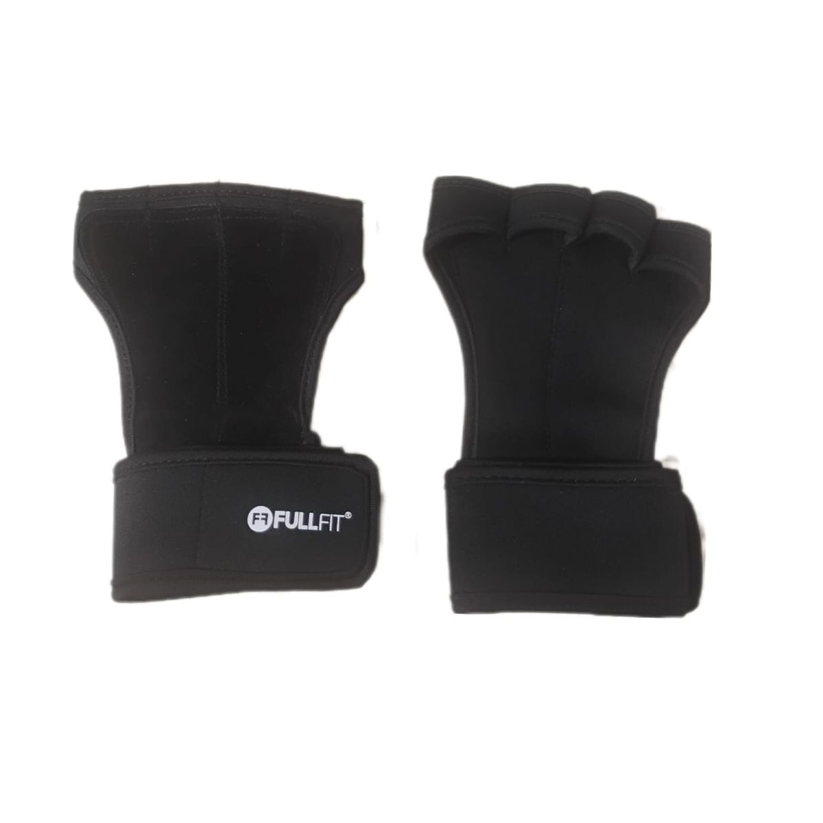 GENERICO - Calleras para gym pesas mancuernas - NEGRA Talla M FULLFIT