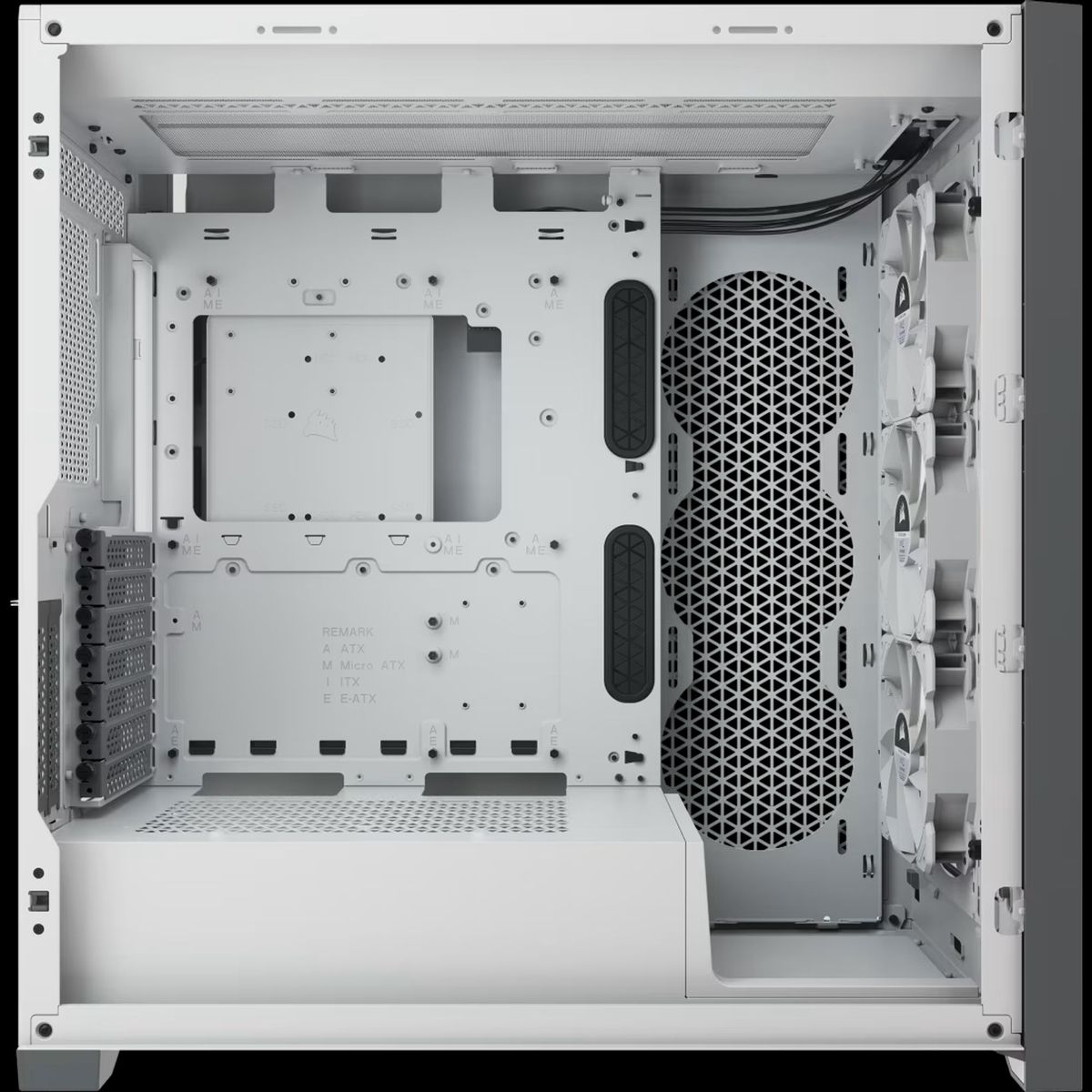 CORSAIR - Gabinete Corsair iCUE 5000X RGB Mid-Tower ATX Blanco