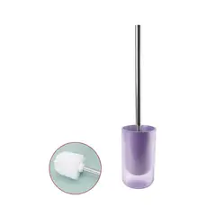 GENERICO - Escobilla Para Inodoro Con Base - 41x9 cm - Color Lila Transparente - 1 PCS - Alta Resistencia