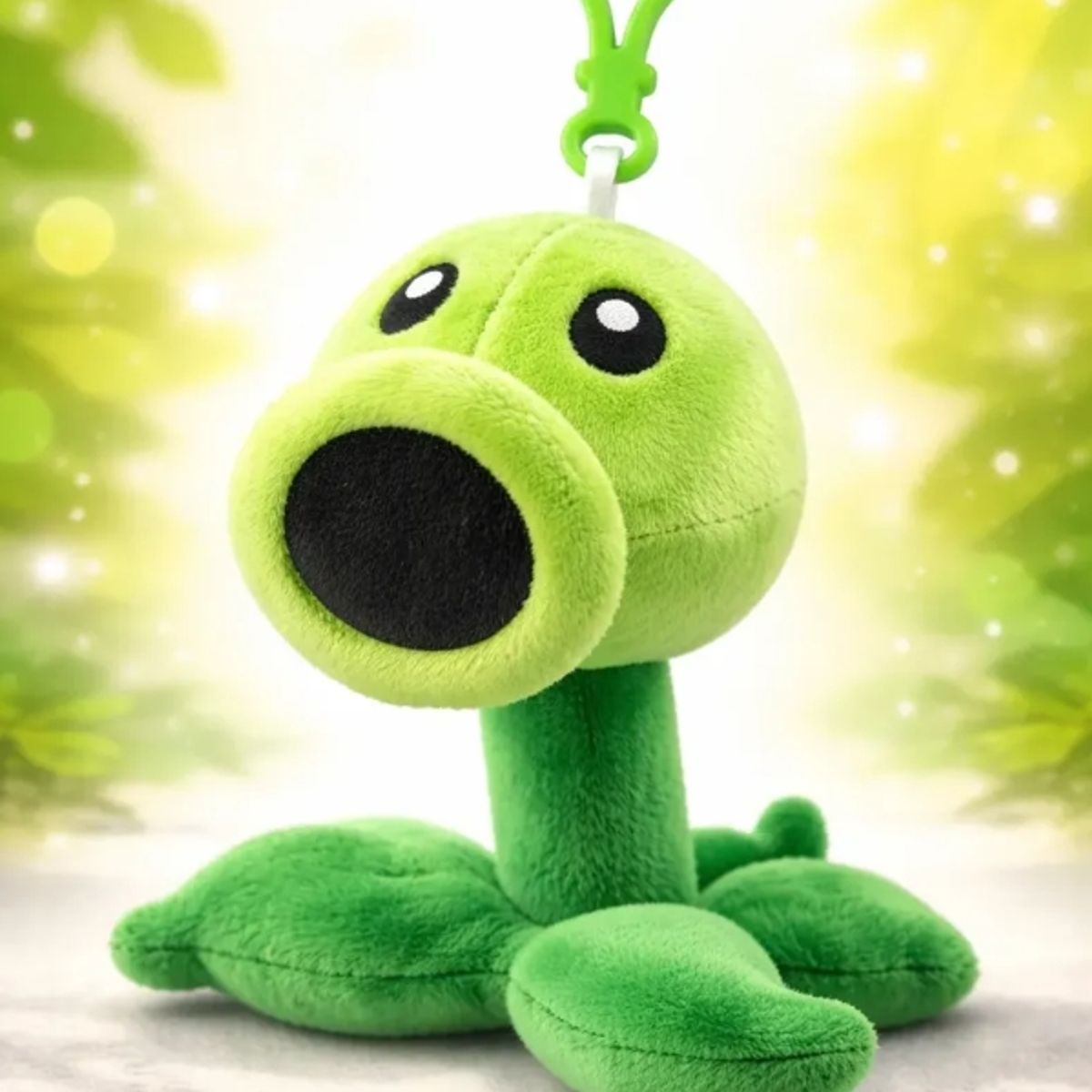 GENERICO - Llavero Peluche Plantas Vs Zombies Lanzaguisantes
