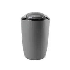 GENERICO - Cesto Papelero Slim con Tapa - 28.5x19x14.5cm - Color Gris Urbano 1 Unidad Plástico Reforzado
