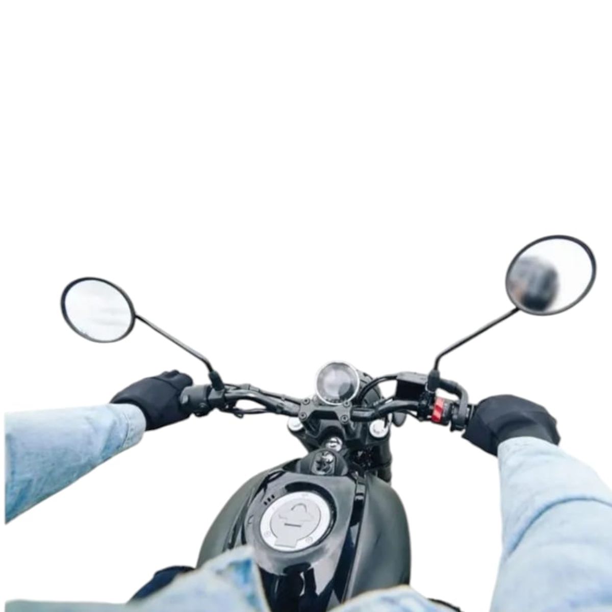 GENERICO - Set X2 Espejo Redondo Para Moto Hilo 10