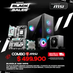 MSI - Kit Gamer MPG Ryzen 5 9600X B840M WiFi 650W 321R
