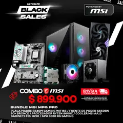 MSI - Kit Gamer MPG Pro Ryzen 5 9600X RTX 5060 8GB 650W