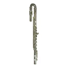 ETINGER - Flauta Traversa Curva Silver Plata con Estuche FLT-61E