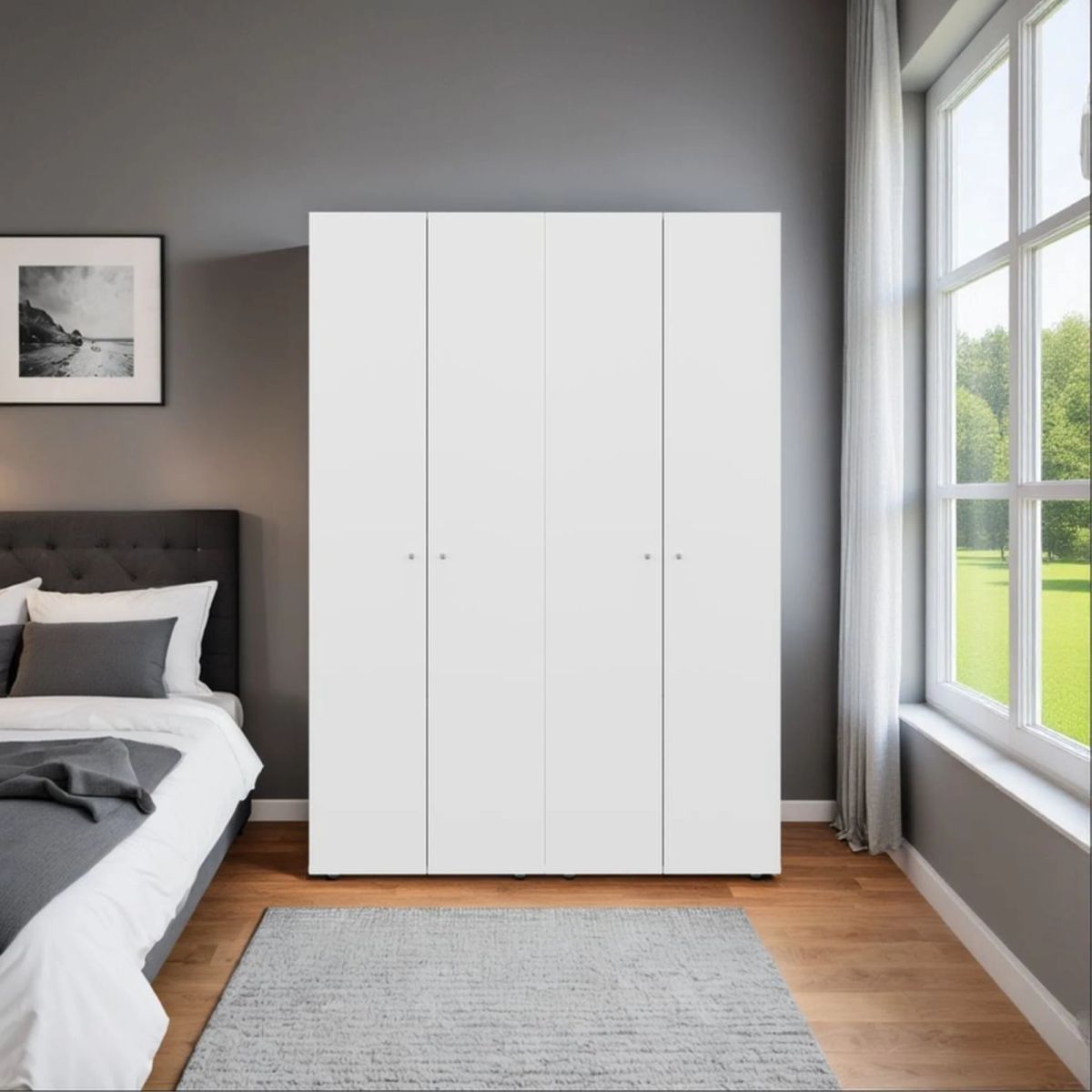 TUHOME - COMBO CLOSET 4 PUERTAS DREAMS BLANCO 170,0X120,0X40,2 CM