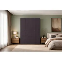 TUHOME - COMBO CLOSET 5 PUERTAS CON COLGADOR DREAMS WENGUE 170,0X120,0X40,2 CM