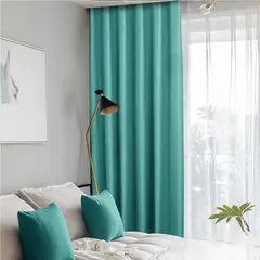 GENERICO - PACK DE 2 PAÑO DE CORTINAS BLACKOUT ENGOMADAS