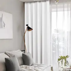 GENERICO - PACK DE 2 PAÑO DE CORTINAS BLACKOUT ENGOMADAS