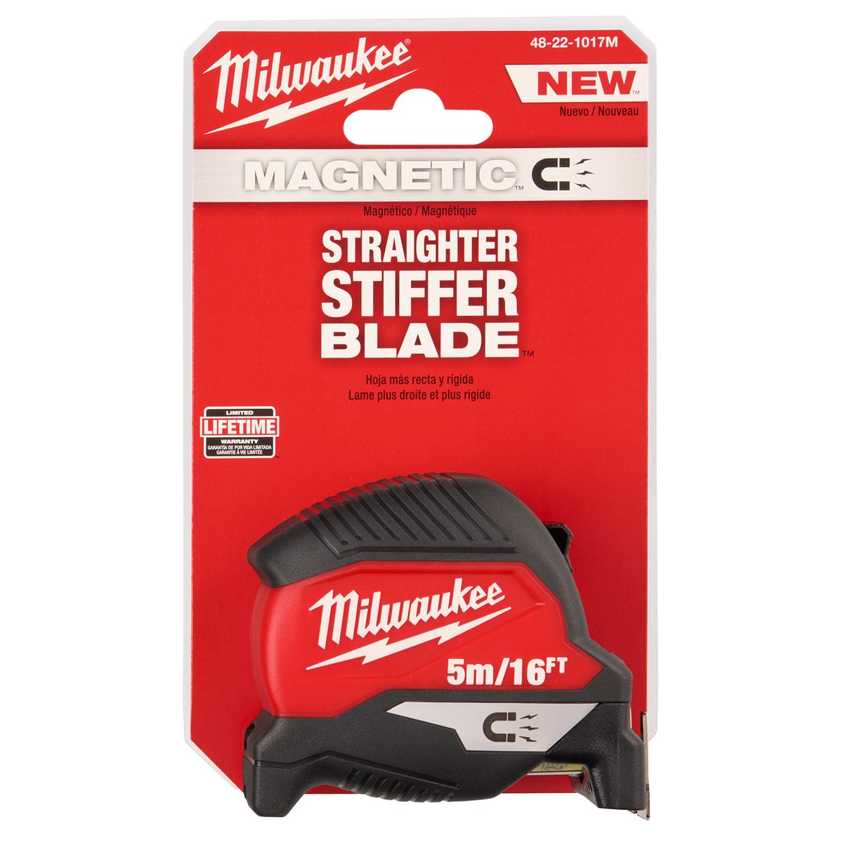  Huincha De Medir 5 Metros Milwaukee Punta Magnética 48-22-1017M, marca MILWAUKEE - Foto 2
