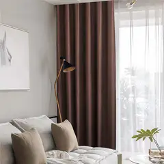 GENERICO - PACK DE 2 PAÑO DE CORTINAS BLACKOUT ENGOMADAS