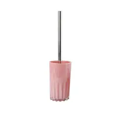 GENERICO - Escobillero de Baño Ergonómico XL - 47.5 cm de Alto - Color Rosado Pastel - 1 Unidad - Plástico