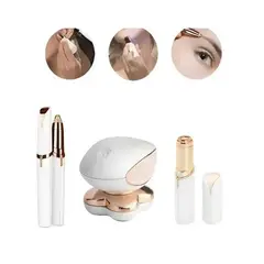 GENERICO - Pack Depiladora Cejas + Facial +cuerpo Portátil Recargable
