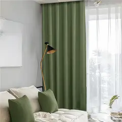 GENERICO - PACK DE 2 PAÑO DE CORTINAS BLACKOUT ENGOMADAS