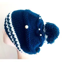 AMG ACCESORIOS - GORRO DE LANA TEJIDO A MANO DISEÑO EXCLUSIVO