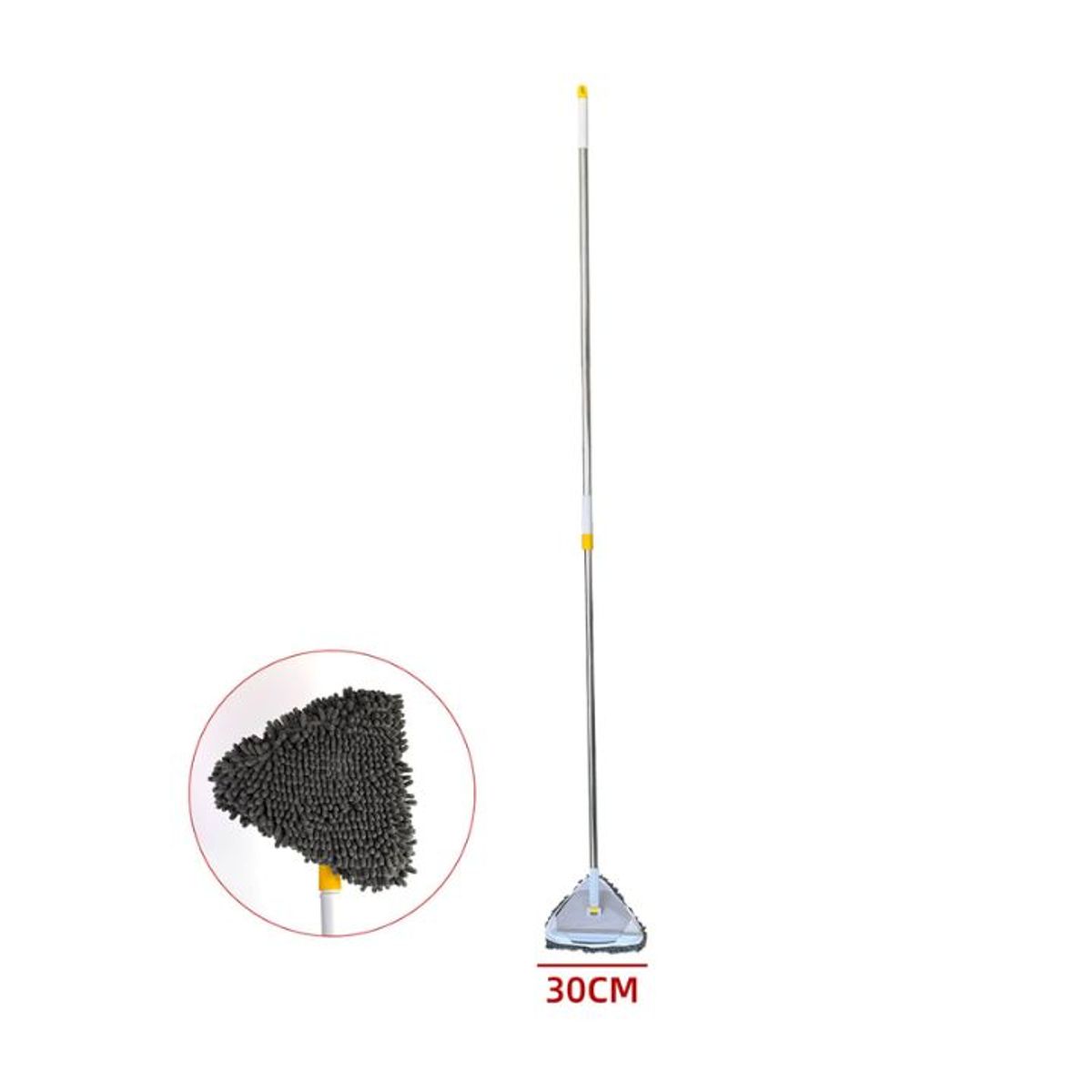 GENERICO - Limpiavidrios Telescópico Profesional - Extensión 135-234 cm - Cabezal 30 cm 1PCS