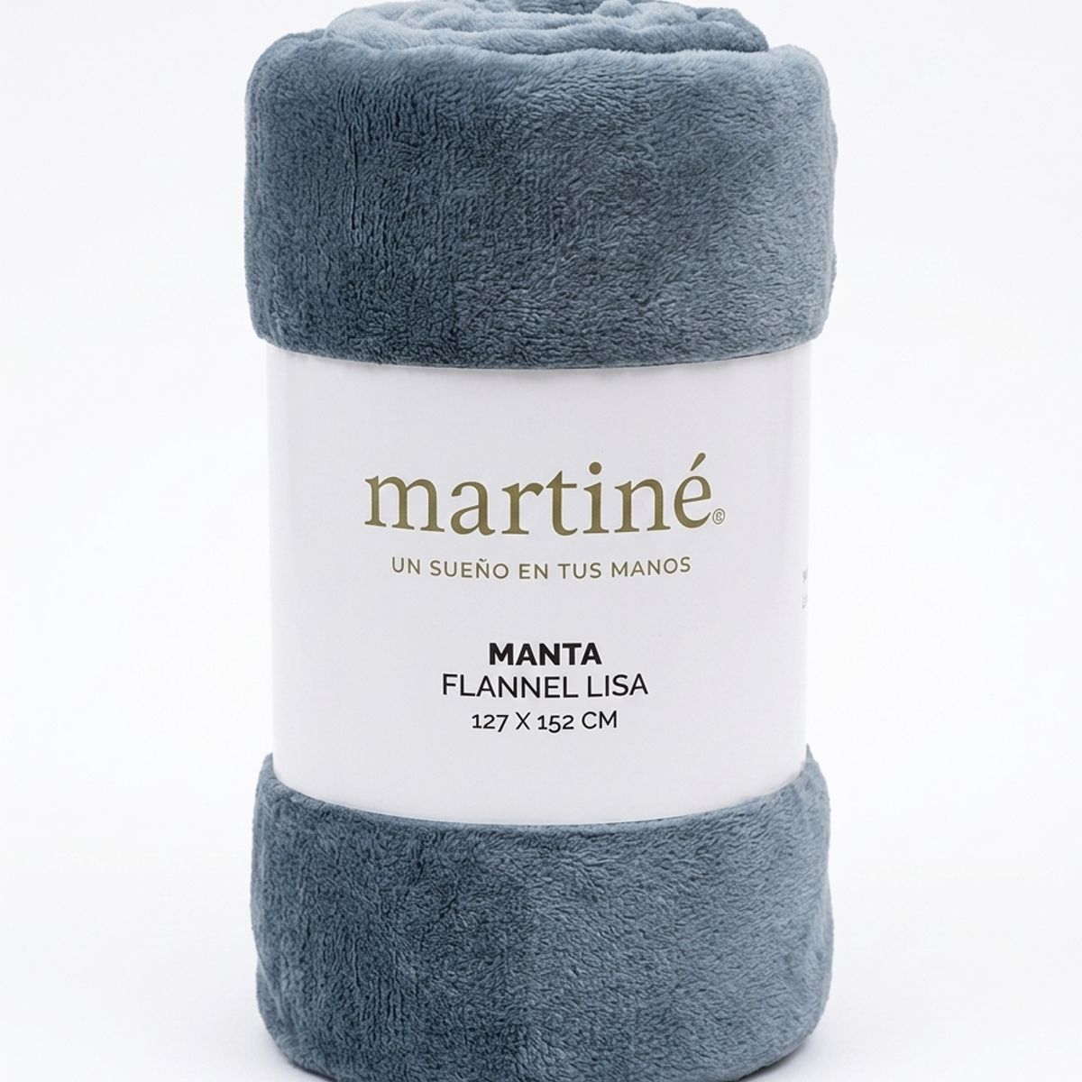 GENERICO - Manta Frazada Polar Flannel Lisa Gris Martiné 127x152cm