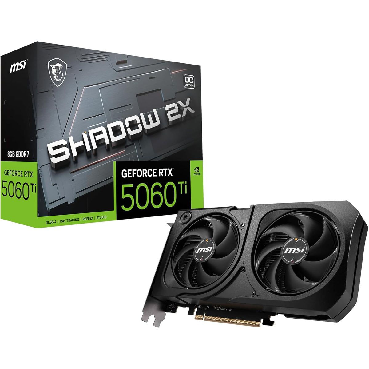 MSI - MSI Gaming RTX 5060 Ti 8G Shadow 2X OC