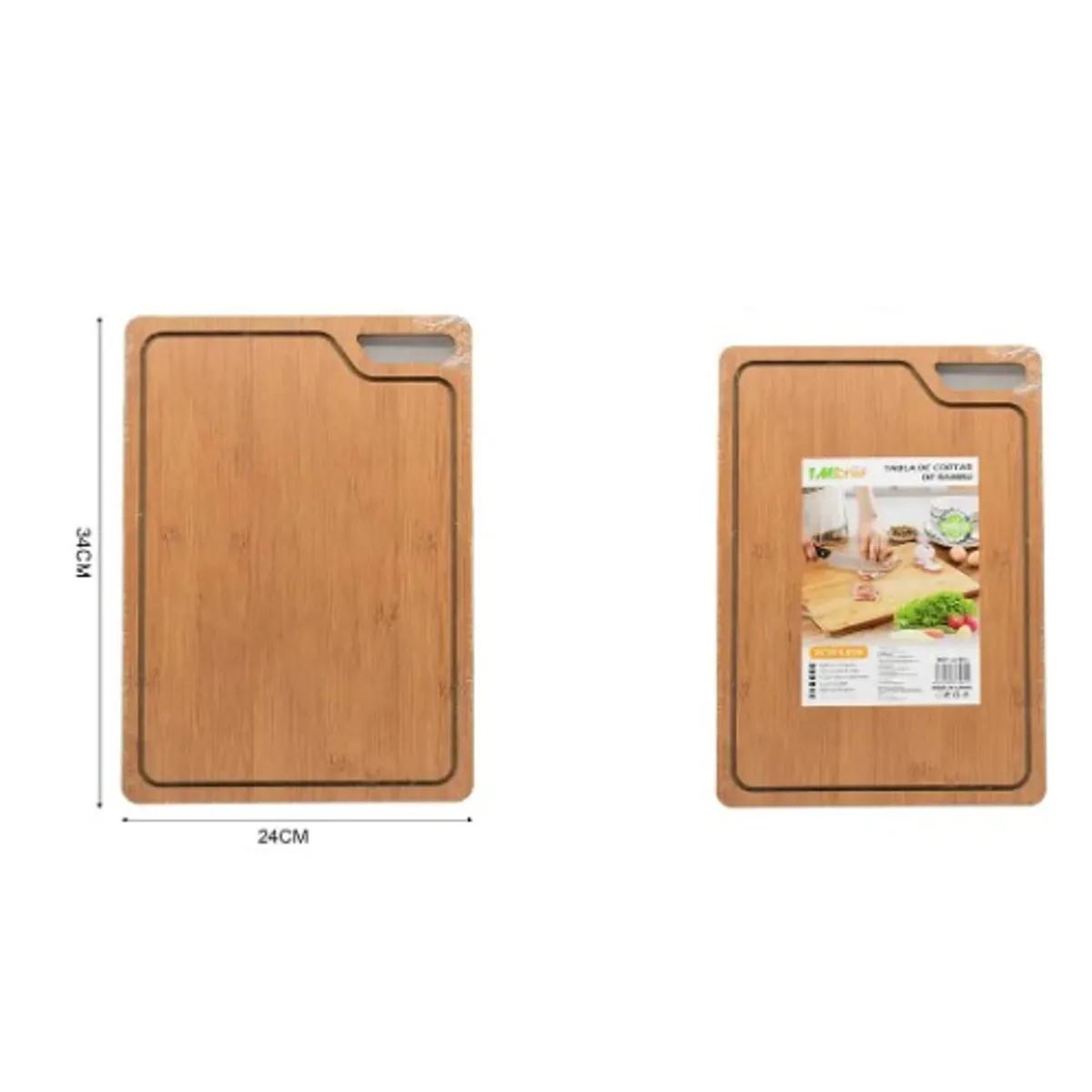 GENERICO - Tabla de Cortar 24X34 cm Cocina Resistente Multiuso