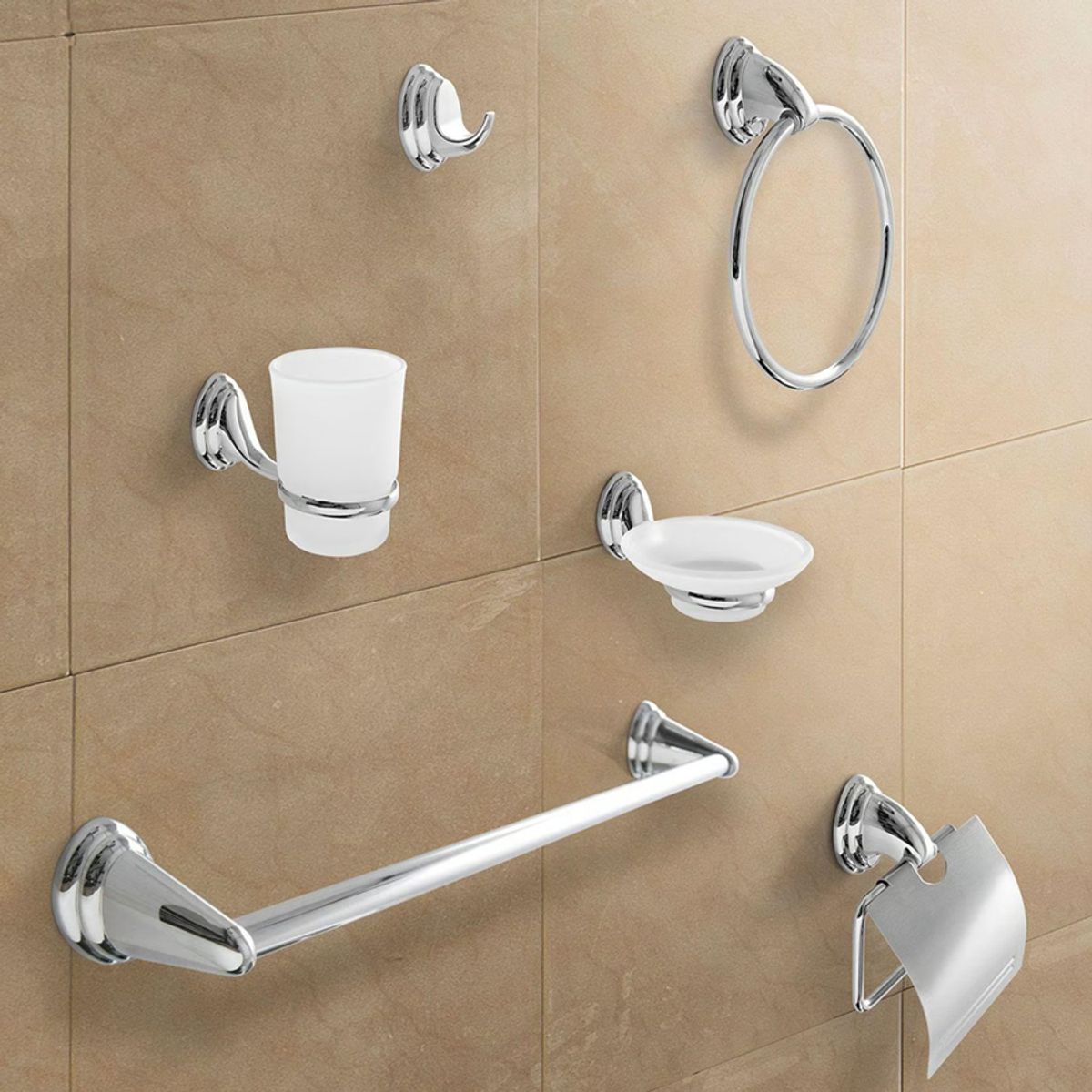 TAUMM - Set Accesorios Baño 6 Piezas Colomba Taumm