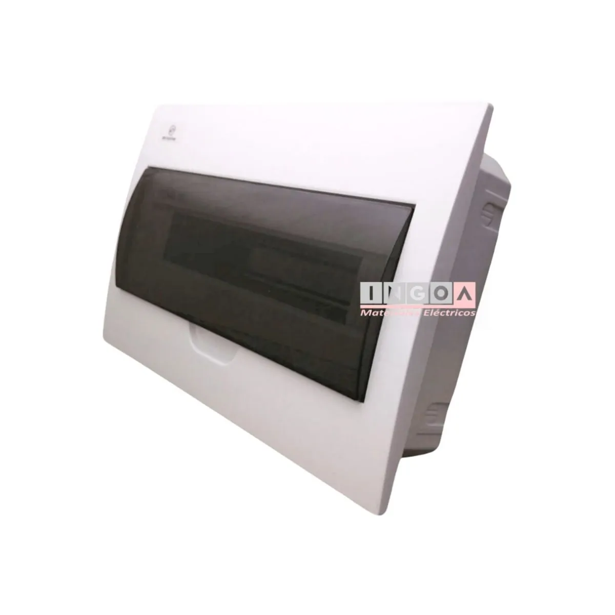 DNA - Tablero Plastico 18 Modulos Embutido Libre Halog. Tapa Transp.