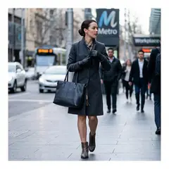 EKOL TACTICA MILITAR - Guantes de Invierno para Mujer en Cuero Sintético Mate con Forro Térmico y Ajuste Elástico