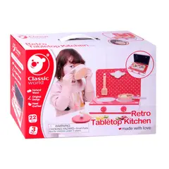 CLASSIC WORLD - Mesa de Cocina Madera para Niños