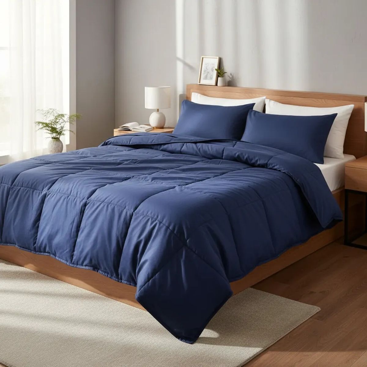 GENERICO - Edredón Nórdico De Seda King 2.5 Plazas 250x270 Con Funda