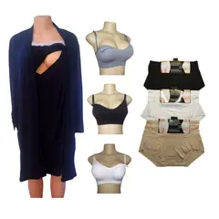 MEDIA LUNA - Pack Maternal camisola bata sostenes y calzones