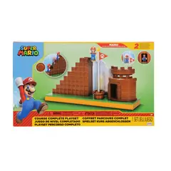 JAKKS PACIFIC - Set Diorama Ruta Nivel Completo Super Mario Nintendo Nive Ruta