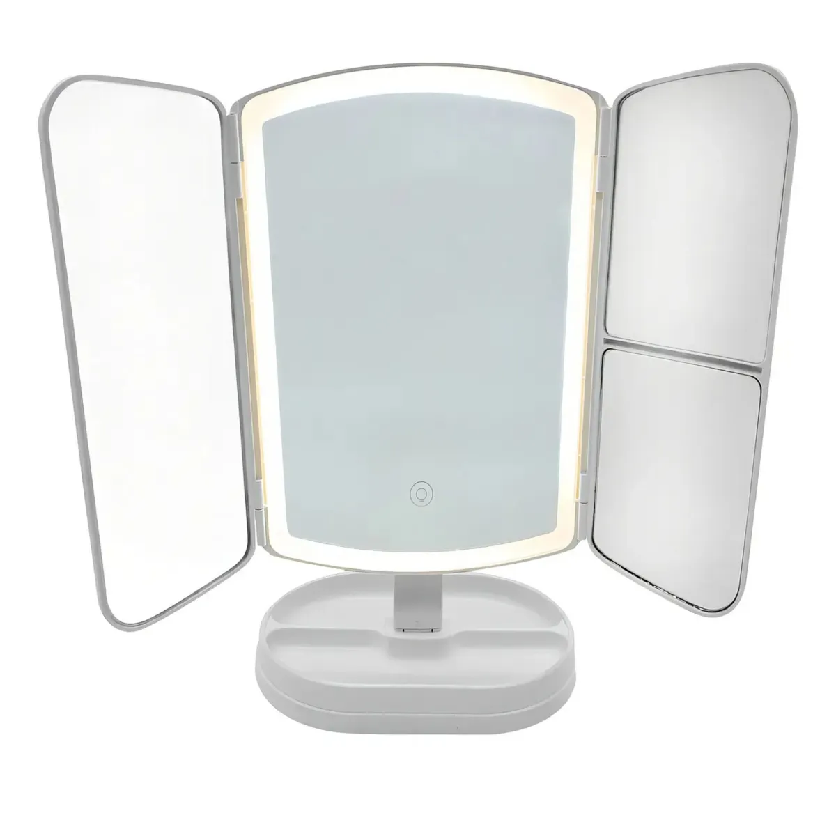 GENERICO - Espejo Maquillaje Táctil Led Rectangular Tocador 31x39cm
