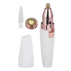 GENERICO - Depiladora Facial Cejas Recargable LED Blanco Portatil Precisa Suave