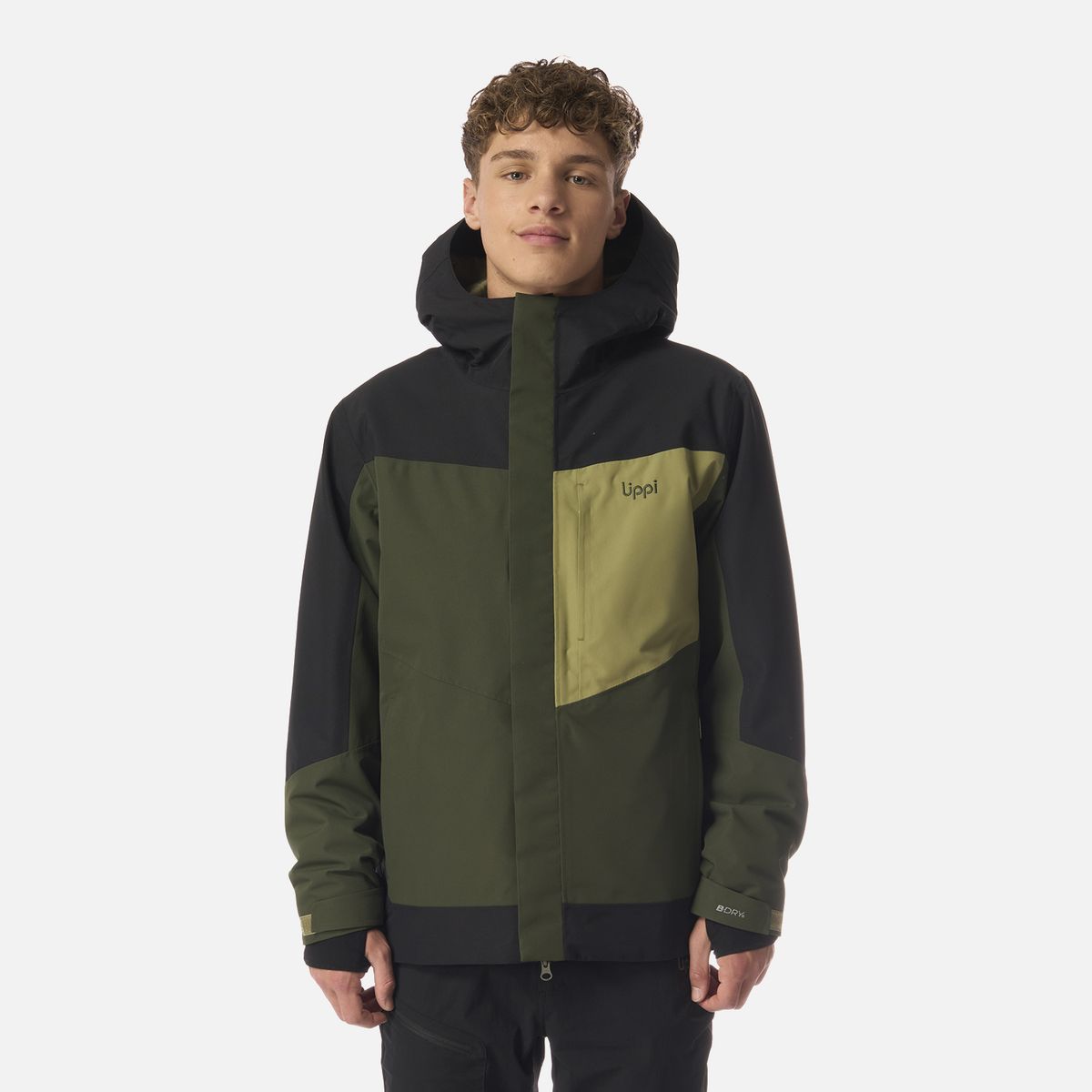 LIPPI - Chaqueta Teen Boy Andes B-Dry Hoody Jacket Verde Militar Lippi