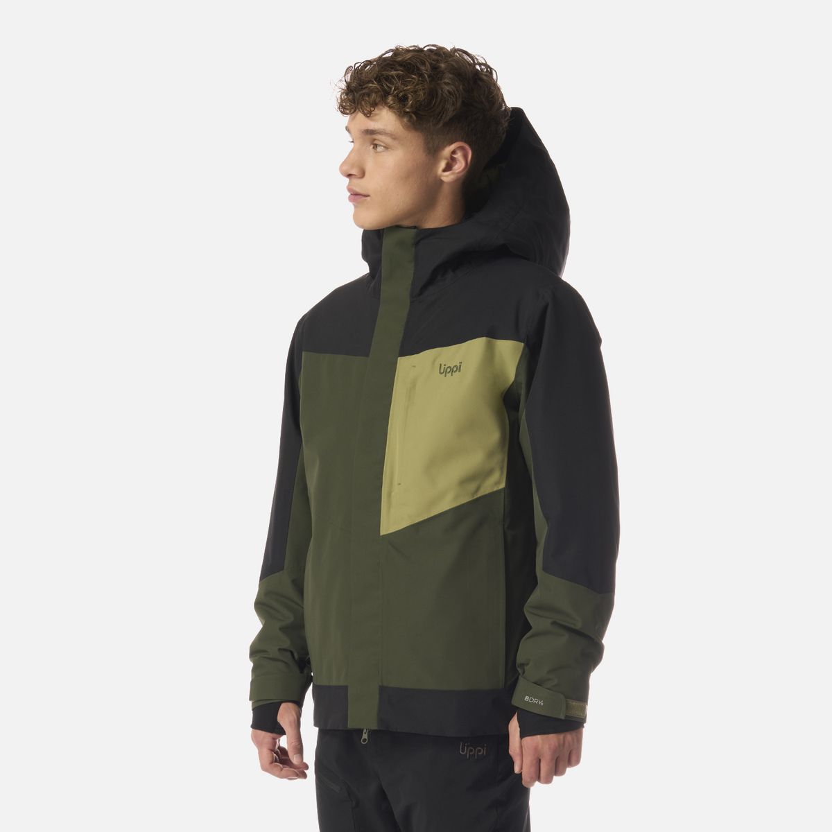 LIPPI - Chaqueta Teen Boy Andes B-Dry Hoody Jacket Verde Militar Lippi
