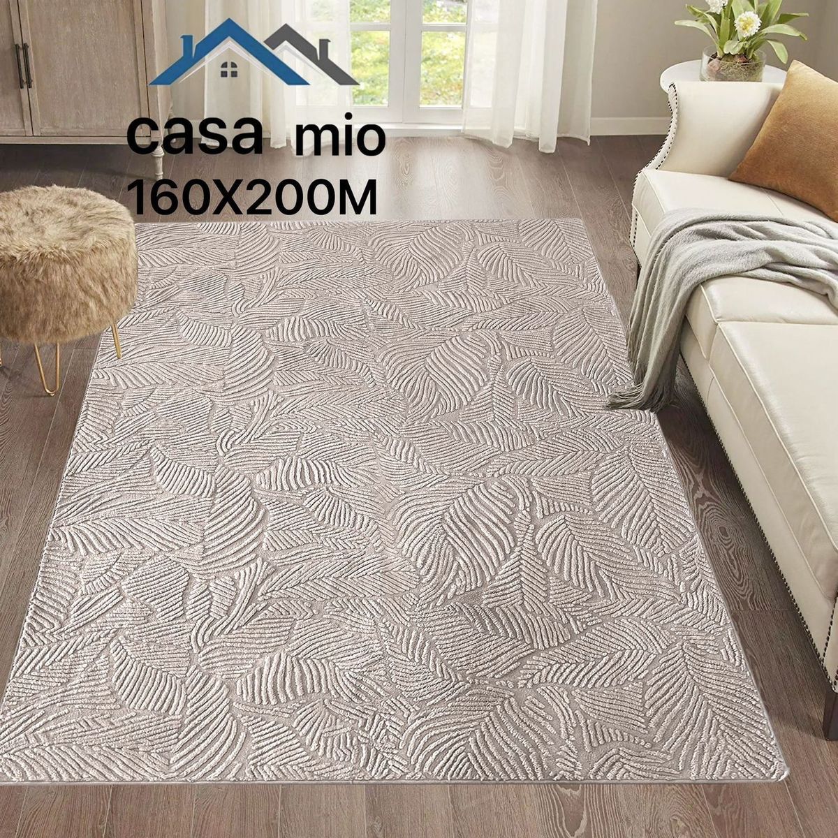 GENERICO - Alfombra de Área Antideslizante Casa Mio160x200 cm