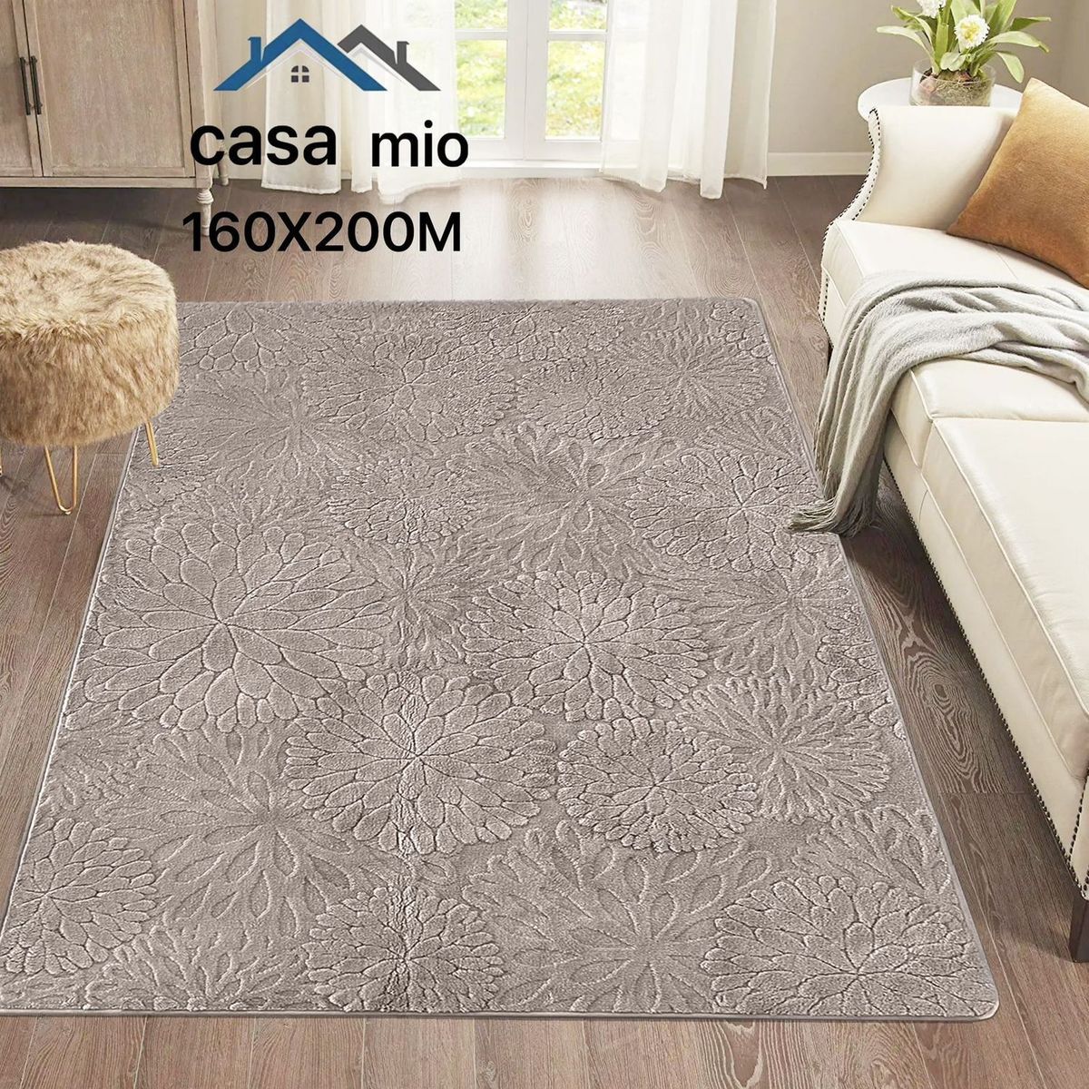 GENERICO - Alfombra de Área Antideslizante Casa Mio160x200 cm