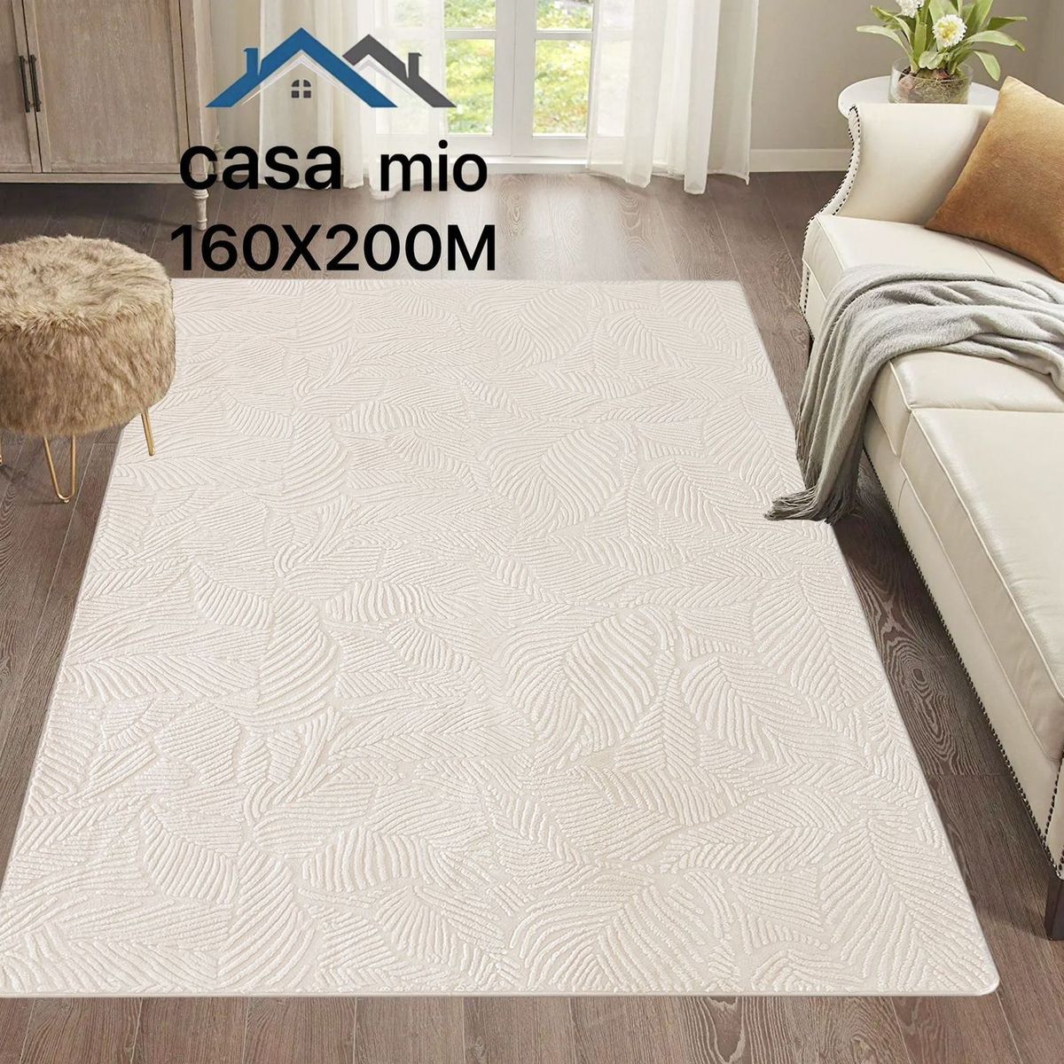 GENERICO - Alfombra de Área Antideslizante Casa Mio160x200 cm