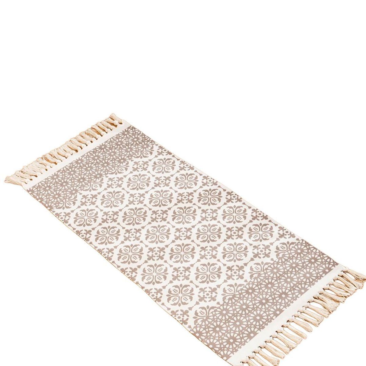 GENERICO - Alfombra De Lino y Algodón Con Diseño 10  60 x150