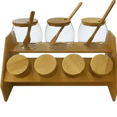 GENERICO - Juego Recipientes De Almacenamiento, Contenedor Con Soporte