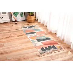 GENERICO - Alfombra De Lino y Algodón Con Diseño1 60 x150