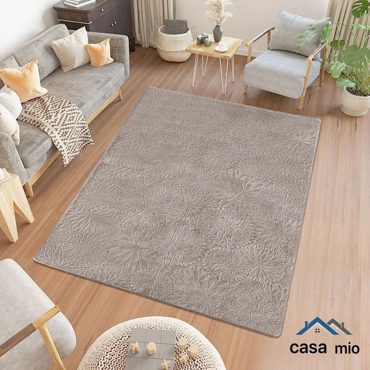 GENERICO - Alfombra de Área Antideslizante Casa Mio200x200 cm
