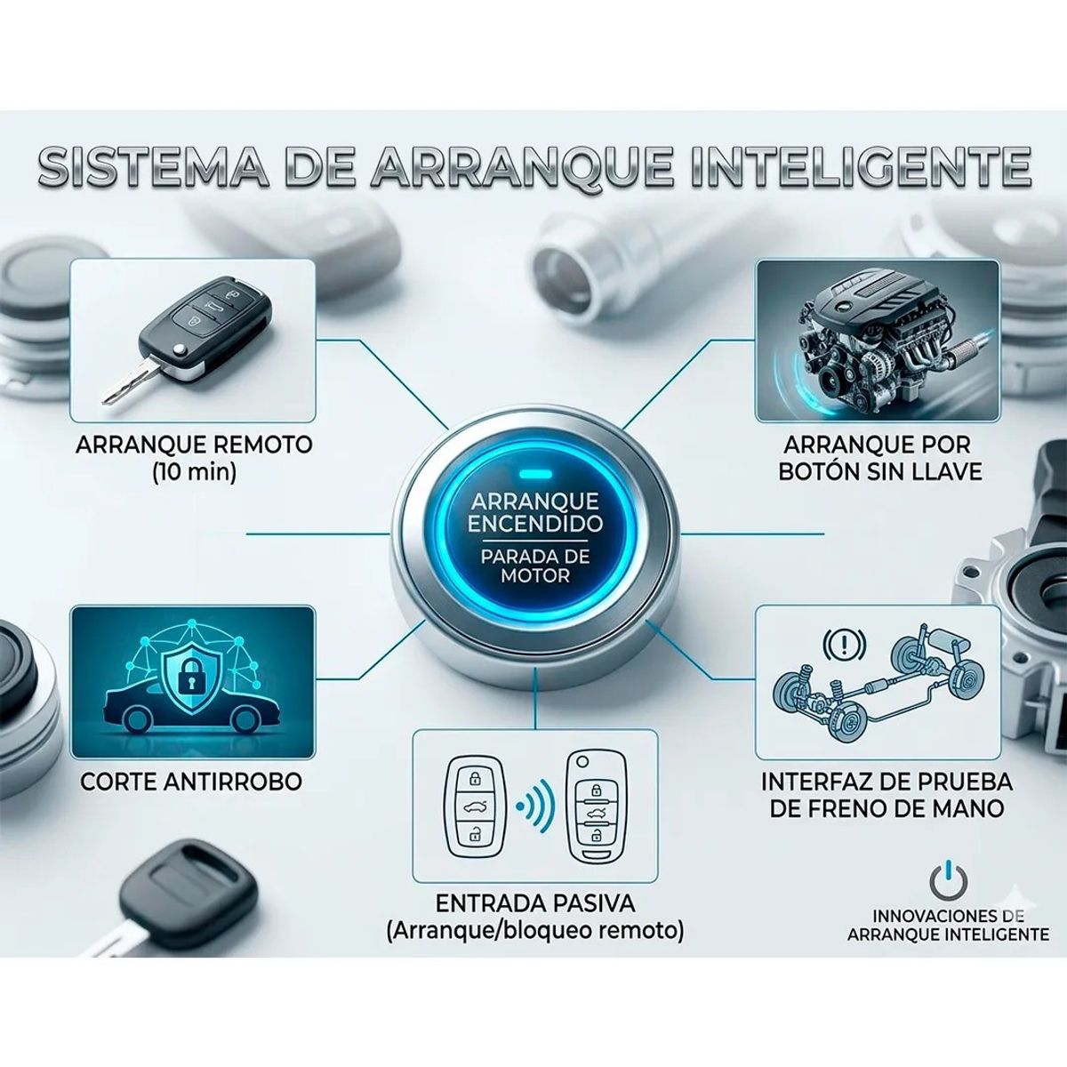 GENERICO - Sistema Encendido Y Apagado Inteligente  Para Auto