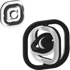 KUANGYE - Pack 2 Spinners Antiestrés Gyro 360 Cuadrado Negro Juguetes Fidget