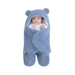 GENERICO - Cobija Saquito Manta Para Bebés Azul 3 Meses