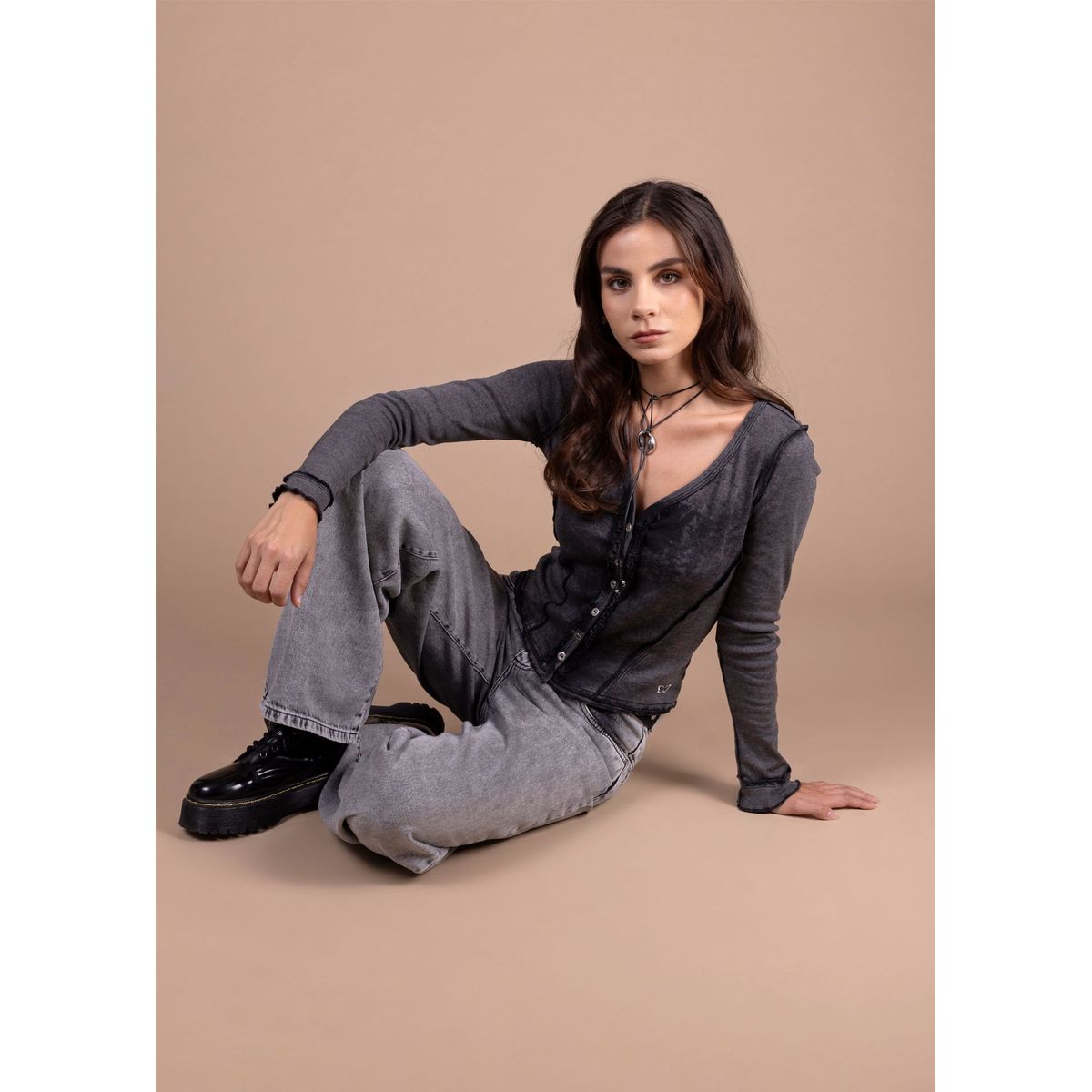 EFESIS - Polera Regular Manga Larga Mujer