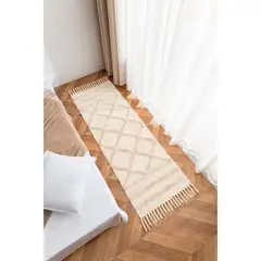 GENERICO - Alfombra De Lino y Algodón Con Diseño2 60 x210