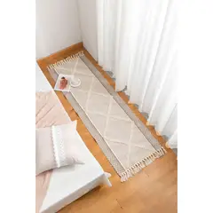 GENERICO - Alfombra De Lino y Algodón Con Diseño 60 x210