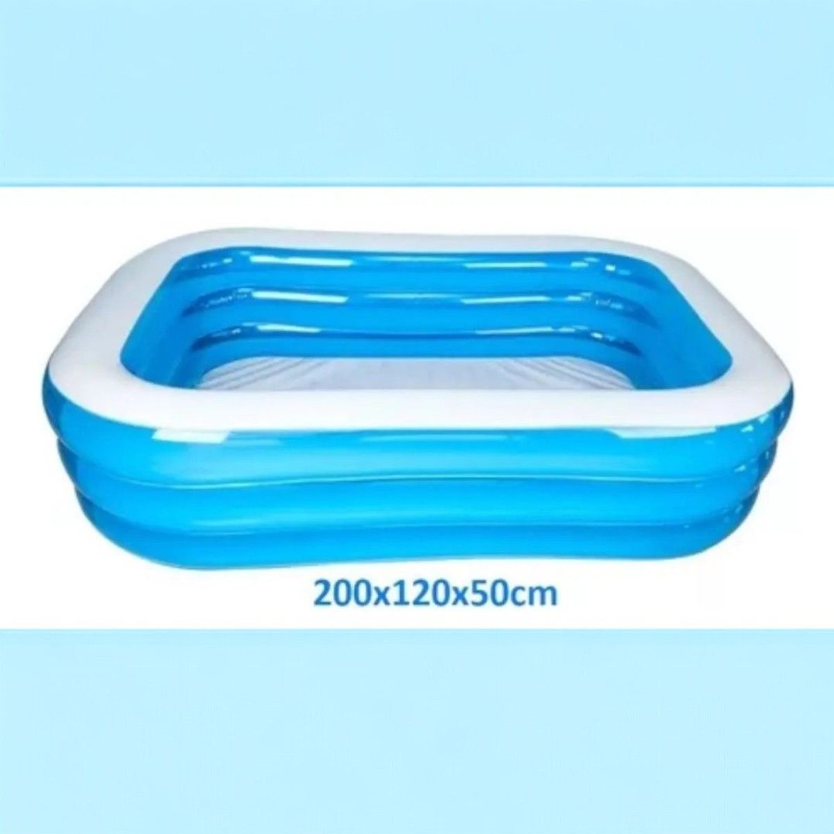 GENERICO - Piscina Inflable Rectangular Verano Familiar 200x120x50cm